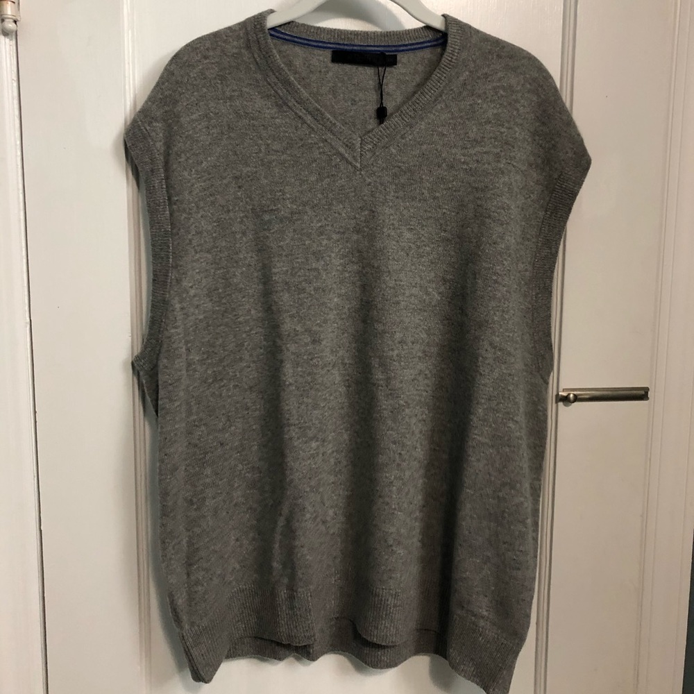 Raffi gray cashmere sweater vest